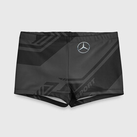Детские купальные плавки 3D с принтом MERCEDES SPORT в городе Новоалтайск, Полиэстер 85%, Спандекс 15% | Слитный крой, подклад по переду изделия, узкие бретели | Тематика изображения на принте: amg | auto | mercedes | sport | авто | автомобиль | автомобильные | амг | бренд | марка | машины | мерседес | спорт