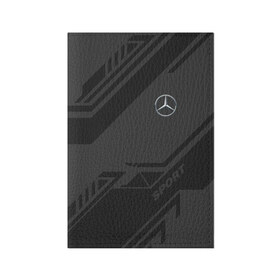 Обложка для паспорта матовая кожа с принтом MERCEDES SPORT в городе Новоалтайск, натуральная матовая кожа | размер 19,3 х 13,7 см; прозрачные пластиковые крепления | Тематика изображения на принте: amg | auto | mercedes | sport | авто | автомобиль | автомобильные | амг | бренд | марка | машины | мерседес | спорт