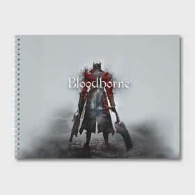Альбом для рисования с принтом Bloodborne в городе Новоалтайск, 100% бумага
 | матовая бумага, плотность 200 мг. | Тематика изображения на принте: bb | fromsoftware | vicar amelia | амелия | бладборн | викарий | души | охотники | пиратs | порождение крови | руны