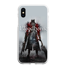 Чехол для iPhone XS Max матовый с принтом Bloodborne в городе Новоалтайск, Силикон | Область печати: задняя сторона чехла, без боковых панелей | bb | fromsoftware | vicar amelia | амелия | бладборн | викарий | души | охотники | пиратs | порождение крови | руны
