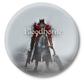 Значок с принтом Bloodborne в городе Новоалтайск,  металл | круглая форма, металлическая застежка в виде булавки | Тематика изображения на принте: bb | fromsoftware | vicar amelia | амелия | бладборн | викарий | души | охотники | пиратs | порождение крови | руны