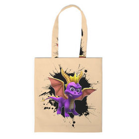 Сумка 3D повседневная с принтом Spyro в городе Новоалтайск, 100% полиэстер | Плотность: 200 г/м2; Размер: 34×35 см; Высота лямок: 30 см | spyro | спайро