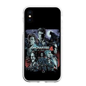 Чехол для iPhone XS Max матовый с принтом Uncharted 4 в городе Новоалтайск, Силикон | Область печати: задняя сторона чехла, без боковых панелей | Тематика изображения на принте: chloe | drake | elena | nathan | naughty dog | sully | анчартед | дрейк | натан | нейтан | ноти дог | пиратs | приключения | путь вора | салли | утраченное наследие