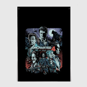 Постер с принтом Uncharted 4 в городе Новоалтайск, 100% бумага
 | бумага, плотность 150 мг. Матовая, но за счет высокого коэффициента гладкости имеет небольшой блеск и дает на свету блики, но в отличии от глянцевой бумаги не покрыта лаком | chloe | drake | elena | nathan | naughty dog | sully | анчартед | дрейк | натан | нейтан | ноти дог | пиратs | приключения | путь вора | салли | утраченное наследие