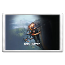 Магнит 45*70 с принтом Uncharted в городе Новоалтайск, Пластик | Размер: 78*52 мм; Размер печати: 70*45 | chloe | drake | elena | nathan | naughty dog | sully | анчартед | дрейк | натан | нейтан | ноти дог | пиратs | приключения | путь вора | салли | утраченное наследие
