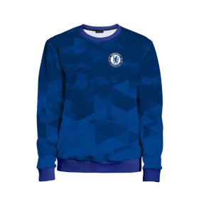 Детский свитшот 3D с принтом CHELSEA SPORT в городе Новоалтайск, 100% полиэстер | свободная посадка, прямой крой, мягкая тканевая резинка на рукавах и понизу свитшота | chelsea | fc | football | football club | sport | спорт | спортивные | униформа | фирменные цвета | фк | футбол | футбольный клуб | челси