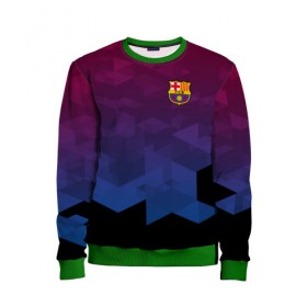 Детский свитшот 3D с принтом FC BARCA SPORT в городе Новоалтайск, 100% полиэстер | свободная посадка, прямой крой, мягкая тканевая резинка на рукавах и понизу свитшота | fc | fc barca | football | football club | sport | барселона | спорт | спортивные | униформа | фирменные цвета | фк | футбол | футбольный клуб