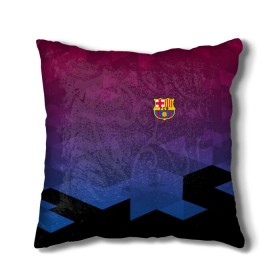 Подушка 3D с принтом FC BARCA SPORT в городе Новоалтайск, наволочка – 100% полиэстер, наполнитель – холлофайбер (легкий наполнитель, не вызывает аллергию). | состоит из подушки и наволочки. Наволочка на молнии, легко снимается для стирки | Тематика изображения на принте: fc | fc barca | football | football club | sport | барселона | спорт | спортивные | униформа | фирменные цвета | фк | футбол | футбольный клуб