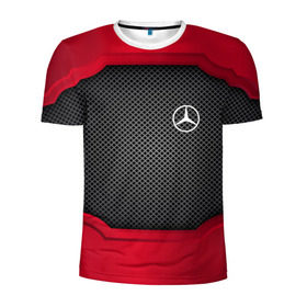 Мужская футболка 3D спортивная с принтом MERCEDES-BENZ SPORT в городе Новоалтайск, 100% полиэстер с улучшенными характеристиками | приталенный силуэт, круглая горловина, широкие плечи, сужается к линии бедра | auto | automobile | car | carbon | machine | mercedes benz | motor | motor car | sport car | автомашина | бренд | легковой автомобиль | марка | спортивный автомобиль | тачка