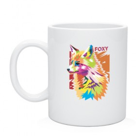 Кружка с принтом Foxy в городе Новоалтайск, керамика | объем — 330 мл, диаметр — 80 мм. Принт наносится на бока кружки, можно сделать два разных изображения | Тематика изображения на принте: fox | волк | воротник | животное | заяц | зверь | колобок | лис | лиса | лисица | мех | обман | оранжевый | охота | патрикеевна | плутовка | рыжая | хвост | хитрая | хитрость | хищник