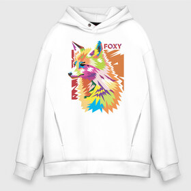 Мужское худи Oversize хлопок с принтом Foxy в городе Новоалтайск, френч-терри — 70% хлопок, 30% полиэстер. Мягкий теплый начес внутри —100% хлопок | боковые карманы, эластичные манжеты и нижняя кромка, капюшон на магнитной кнопке | Тематика изображения на принте: fox | волк | воротник | животное | заяц | зверь | колобок | лис | лиса | лисица | мех | обман | оранжевый | охота | патрикеевна | плутовка | рыжая | хвост | хитрая | хитрость | хищник