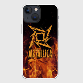 Чехол для iPhone 13 mini с принтом Metallica в городе Новоалтайск,  |  | m | metallica | группа | джеймс хэтфилд | кирк хэмметт | ларс ульрих | метал | металика | металлика | миталика | музыка | роберт трухильо | рок | трэш | трэшметал | хард | хардрок | хеви | хевиметал
