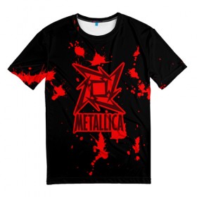 Мужская футболка 3D с принтом Metallica в городе Новоалтайск, 100% полиэфир | прямой крой, круглый вырез горловины, длина до линии бедер | m | metallica | группа | джеймс хэтфилд | кирк хэмметт | ларс ульрих | метал | металика | металлика | миталика | музыка | роберт трухильо | рок | трэш | трэшметал | хард | хардрок | хеви | хевиметал