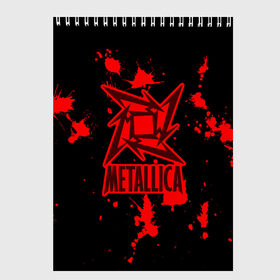 Скетчбук с принтом Metallica в городе Новоалтайск, 100% бумага
 | 48 листов, плотность листов — 100 г/м2, плотность картонной обложки — 250 г/м2. Листы скреплены сверху удобной пружинной спиралью | m | metallica | группа | джеймс хэтфилд | кирк хэмметт | ларс ульрих | метал | металика | металлика | миталика | музыка | роберт трухильо | рок | трэш | трэшметал | хард | хардрок | хеви | хевиметал