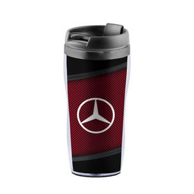 Термокружка-непроливайка с принтом MERCEDES-BENZ SPORT в городе Новоалтайск, внутренняя часть — пищевой пластик, наружная часть — прозрачный пластик, между ними — полиграфическая вставка с рисунком | объем — 350 мл, герметичная крышка | Тематика изображения на принте: auto | automobile | car | carbon | machine | mercedes | mercedes benz | motor | motor car | sport car | автомашина | бренд | легковой автомобиль | марка | мерседес | спортивный автомобиль | тачка