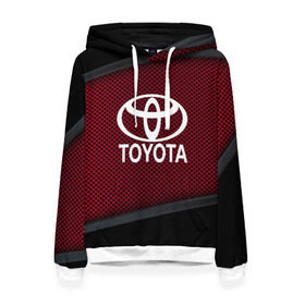 Женская толстовка 3D с принтом TOYOTA SPORT в городе Новоалтайск, 100% полиэстер  | двухслойный капюшон со шнурком для регулировки, мягкие манжеты на рукавах и по низу толстовки, спереди карман-кенгуру с мягким внутренним слоем. | auto | automobile | car | carbon | machine | motor | motor car | sport car | toyota | автомашина | бренд | легковой автомобиль | марка | спортивный автомобиль | тачка
