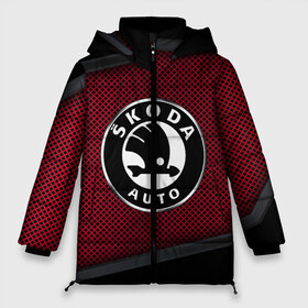 Женская зимняя куртка 3D с принтом SKODA SPORT в городе Новоалтайск, верх — 100% полиэстер; подкладка — 100% полиэстер; утеплитель — 100% полиэстер | длина ниже бедра, силуэт Оверсайз. Есть воротник-стойка, отстегивающийся капюшон и ветрозащитная планка. 

Боковые карманы с листочкой на кнопках и внутренний карман на молнии | auto | automobile | car | carbon | machine | motor | motor car | skoda | sport car | автомашина | бренд | легковой автомобиль | марка | спортивный автомобиль | тачка