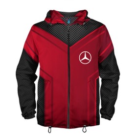 Мужская ветровка 3D с принтом mercedes-benz sport в городе Новоалтайск, 100% полиэстер | подол и капюшон оформлены резинкой с фиксаторами, два кармана без застежек по бокам, один потайной карман на груди | auto | automobile | car | carbon | machine | mercedes | mercedes benz | motor | motor car | sport car | автомашина | бренд | легковой автомобиль | марка | мерседес | спортивный автомобиль | тачка