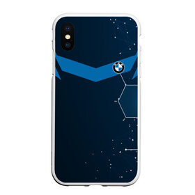 Чехол для iPhone XS Max матовый с принтом BMW в городе Новоалтайск, Силикон | Область печати: задняя сторона чехла, без боковых панелей | Тематика изображения на принте: auto | bmw | color | logo | sport | авто | автомобиль | автомобильные | бмв | бренд | геометрия | лого | логотип | марка | соты | спорт | узор