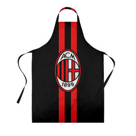 Фартук 3D с принтом AC Milan FC в городе Новоалтайск, 100% полиэстер | общий размер — 65 х 85 см, ширина нагрудника — 26 см, горловина — 53 см, длина завязок — 54 см, общий обхват в поясе — 173 см. Принт на завязках и на горловине наносится с двух сторон, на основной части фартука — только с внешней стороны | football | italia | logo | milan | sport | италия | лого | милан | спорт | фк | футбол | футбольный клуб