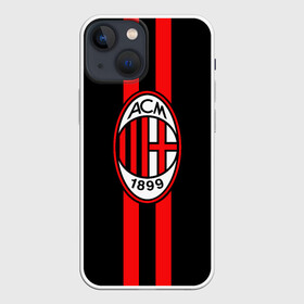 Чехол для iPhone 13 mini с принтом AC Milan FC в городе Новоалтайск,  |  | football | italia | logo | milan | sport | италия | лого | милан | спорт | фк | футбол | футбольный клуб