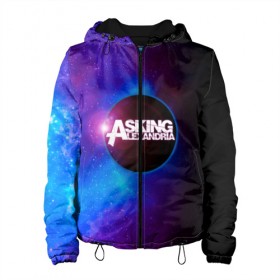 Женская куртка 3D с принтом Asking Alexandria в городе Новоалтайск, ткань верха — 100% полиэстер, подклад — флис | прямой крой, подол и капюшон оформлены резинкой с фиксаторами, два кармана без застежек по бокам, один большой потайной карман на груди. Карман на груди застегивается на липучку | aa | alexandria | asking | аа | александрия | аликсандрия | аскен | аскенг | аскин | аскинг | бен брюс | группа | дэнни уорсноп | метал | музыка | пост | рок | хэви | электроникор