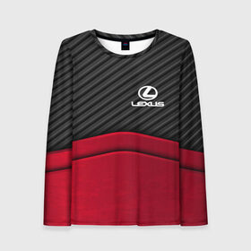 Женский лонгслив 3D с принтом LEXUS в городе Новоалтайск, 100% полиэстер | длинные рукава, круглый вырез горловины, полуприлегающий силуэт | auto | automobile | car | carbon | lexus | machine | motor | motor car | sport car | автомашина | бренд | легковой автомобиль | лексус | марка | спортивный автомобиль | тачка