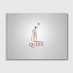 Альбом для рисования с принтом Queen в городе Новоалтайск, 100% бумага
 | матовая бумага, плотность 200 мг. | Тематика изображения на принте: paul rodgers | queen | брайан мэй | джон дикон | квин | меркури | меркьюри | мэркури | роджер тейлор | рок группа | фредди | фреди