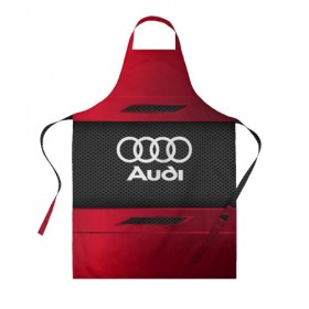 Фартук 3D с принтом AUDI SPORT в городе Новоалтайск, 100% полиэстер | общий размер — 65 х 85 см, ширина нагрудника — 26 см, горловина — 53 см, длина завязок — 54 см, общий обхват в поясе — 173 см. Принт на завязках и на горловине наносится с двух сторон, на основной части фартука — только с внешней стороны | 