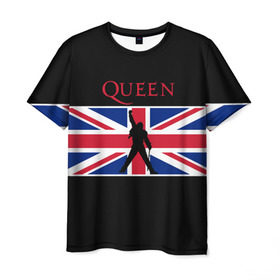 Мужская футболка 3D с принтом Queen в городе Новоалтайск, 100% полиэфир | прямой крой, круглый вырез горловины, длина до линии бедер | paul rodgers | queen | джон дикон | квин | меркури | меркьюри | мэркури | рок группа | тейлор | фредди | фреди