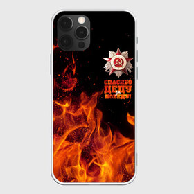 Чехол для iPhone 12 Pro Max с принтом Спасибо деду за Победу в городе Новоалтайск, Силикон |  | Тематика изображения на принте: спасибо деду за победу