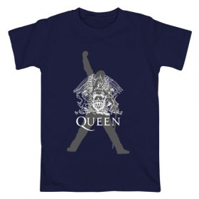 Мужская футболка хлопок с принтом Queen в городе Новоалтайск, 100% хлопок | прямой крой, круглый вырез горловины, длина до линии бедер, слегка спущенное плечо. | paul rodgers | queen | брайан мэй | джон дикон | квин | меркури | меркьюри | мэркури | роджер тейлор | рок группа | фредди | фреди