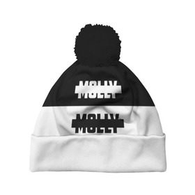 Шапка 3D c помпоном с принтом Molly в городе Новоалтайск, 100% полиэстер | универсальный размер, печать по всей поверхности изделия | Тематика изображения на принте: molly | андрей густей | дмитрий гончаренко | кирилл бледный | кирилл тимошенко | моли пошлая | молли | ольга | павел холодянский | панк группа | поп панк | серябкина | синти панк
