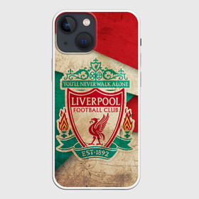Чехол для iPhone 13 mini с принтом Ливерпуль олд в городе Новоалтайск,  |  | fc liverpool | football | liverpool | soccer | ливер | ливерпуль | лига чемпионов | фк ливерпуль | футбол