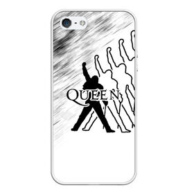 Чехол для iPhone 5/5S матовый с принтом Queen в городе Новоалтайск, Силикон | Область печати: задняя сторона чехла, без боковых панелей | paul rodgers | queen | брайан мэй | джон дикон | квин | меркури | меркьюри | мэркури | роджер тейлор | рок группа | фредди | фреди