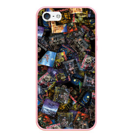 Чехол для iPhone 5/5S матовый с принтом Iron Maiden Дискография в городе Новоалтайск, Силикон | Область печати: задняя сторона чехла, без боковых панелей | heavy | metal | айрон мейден | метал | хеви метал