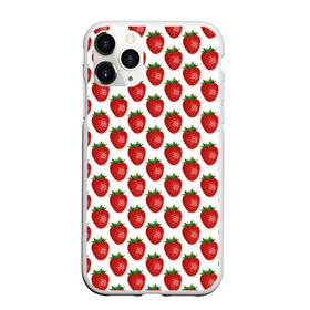 Чехол для iPhone 11 Pro Max матовый с принтом Клубника в городе Новоалтайск, Силикон |  | Тематика изображения на принте: клубничка | лето | ягода