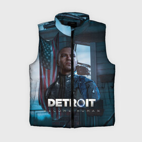 Женский жилет утепленный 3D с принтом Detroit: Become Human  Markus в городе Новоалтайск,  |  | connor | cyberlife | deviant | ps4 | rk800 |  detroit: become human | детроит | детроит: стать человеком | игры | коннор | пиратs | эксклюзив