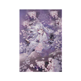 Обложка для паспорта матовая кожа с принтом Mahiru Hiragi в городе Новоалтайск, натуральная матовая кожа | размер 19,3 х 13,7 см; прозрачные пластиковые крепления | owari no seraph | seraph of the end | последний серафим