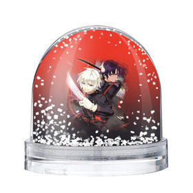 Снежный шар Shinya & Guren: в городе Новоалтайск, Пластик | Изображение внутри шара печатается на глянцевой фотобумаге с двух сторон | owari no seraph | seraph of the end | последний серафим
