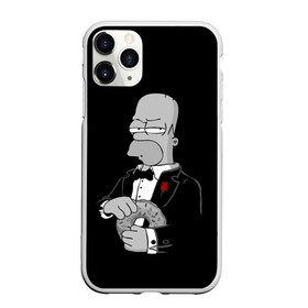 Чехол для iPhone 11 Pro Max матовый с принтом Гомер в городе Новоалтайск, Силикон |  | Тематика изображения на принте: homer | mafia | simpson | simpsons | гомер симпсон | мафия | пончик | пончики