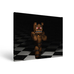 Холст прямоугольный с принтом Фредди FNAF в майнкрафт. в городе Новоалтайск, 100% ПВХ |  | freddy | фнаф | фредди