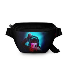 Поясная сумка 3D с принтом Sally Face (2) в городе Новоалтайск, 100% полиэстер | плотная ткань, ремень с регулируемой длиной, внутри несколько карманов для мелочей, основное отделение и карман с обратной стороны сумки застегиваются на молнию | face | fisher | larry johnson | mask | sally | sally face | sally fisher | демоны | духи | маска | призраки | салли | салли фейс | салли фишер | фейс