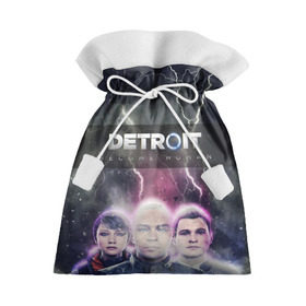 Подарочный 3D мешок с принтом Detroit become human в городе Новоалтайск, 100% полиэстер | Размер: 29*39 см | dbh | detroit | gamer