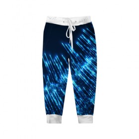 Детские брюки 3D с принтом Метеориты в городе Новоалтайск, 100% полиэстер | манжеты по низу, эластичный пояс регулируется шнурком, по бокам два кармана без застежек, внутренняя часть кармана из мелкой сетки | 