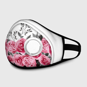 Маска из неопрена с принтом Rose Trend в городе Новоалтайск, неопрен 100% | Форма огибающая нос. Резинки для ушей с дополнительной резинкой на затылке. Клапан для выдоха для активного дыхания при занятиях спортом. Эластичный материал маски и окантовки для лучшего растяжения и прилегания маски.  | flowers | hipster | rose | swag | trend | мода | розы | стиль | стильная | цветы