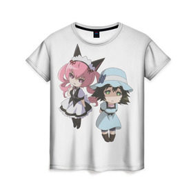 Женская футболка 3D с принтом Steins,Gate в городе Новоалтайск, 100% полиэфир ( синтетическое хлопкоподобное полотно) | прямой крой, круглый вырез горловины, длина до линии бедер | faris | mayushii | steins gate | steins gate zero | steinsgate | zero | врата штейна | маюри | фэйрис