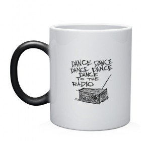 Кружка хамелеон с принтом Dance to the radio в городе Новоалтайск, керамика | меняет цвет при нагревании, емкость 330 мл | division | joy | бернард самнер | восьмидесятых | готик | группа | дарквэйв | джой | дивижн | иэн кёртис | музыка | музыканты | панк | панкрок | питер хук | пост | постпанк | рок | стивен моррис