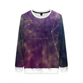 Женский свитшот 3D с принтом абстракция звёзд в городе Новоалтайск, 100% полиэстер с мягким внутренним слоем | круглый вырез горловины, мягкая резинка на манжетах и поясе, свободная посадка по фигуре | 