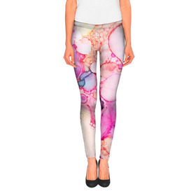 Леггинсы 3D с принтом Взрыв красок в городе Новоалтайск, 80% полиэстер, 20% эластан | Эластичный пояс, зауженные к низу, низкая посадка | 